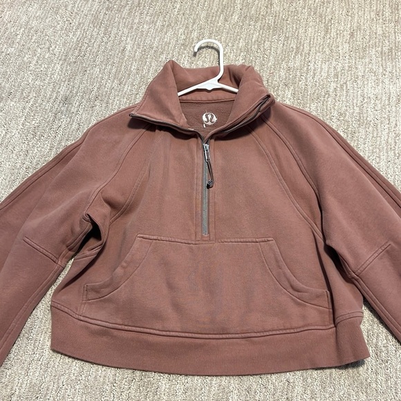 Lululemon mauve scuba half zip hoodie jacket sweatshirt xs/s - Picture 1 of 4